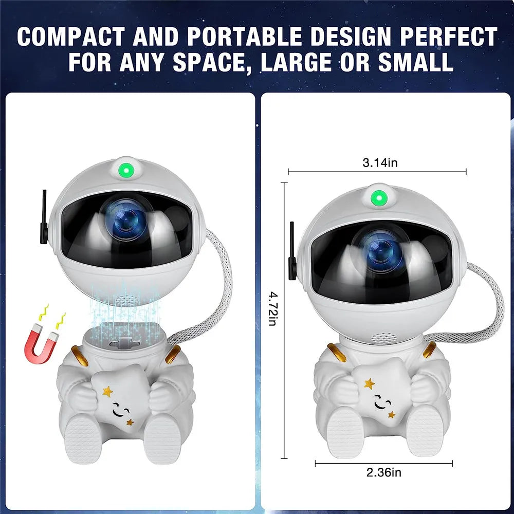 🌌 Astronaut Galaxy Projector Lamp – Transform Your Room Into a Starry Sky
