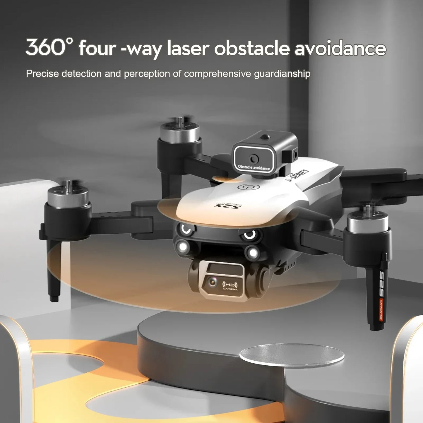 S2S Mini Drone 4K/8K HD – Obstacle Avoidance, Foldable RC Quadcopter with Dual Camera & Brushless Motor