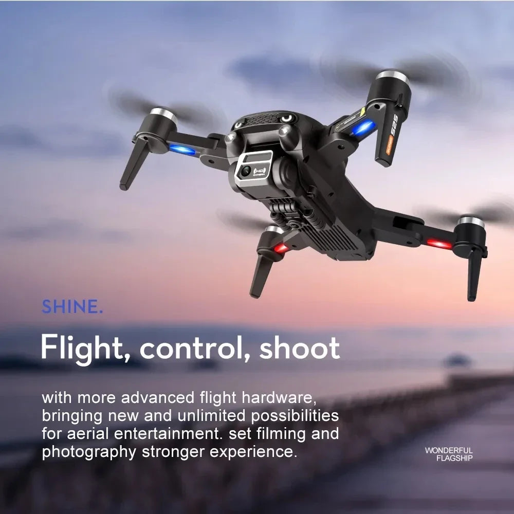 S2S Mini Drone 4K/8K HD – Obstacle Avoidance, Foldable RC Quadcopter with Dual Camera & Brushless Motor