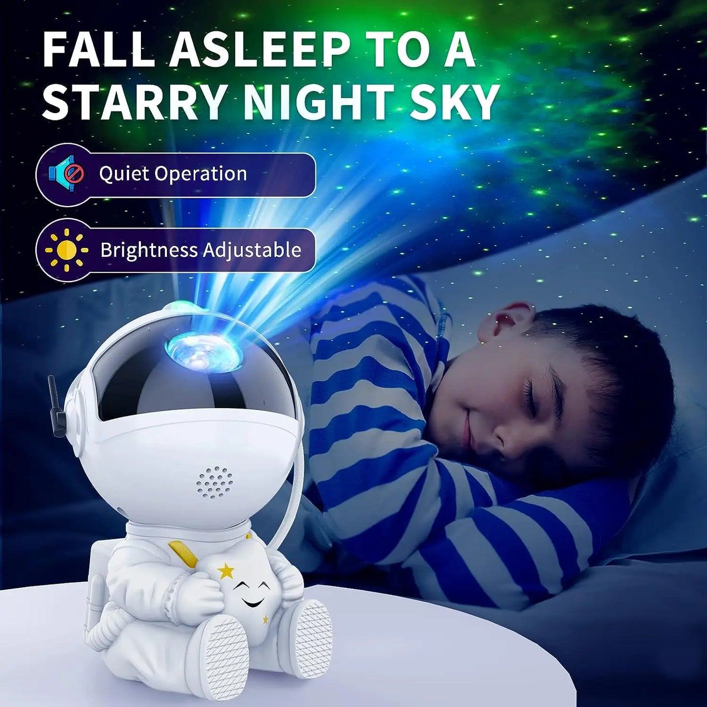 🌌 Astronaut Galaxy Projector Lamp – Transform Your Room Into a Starry Sky